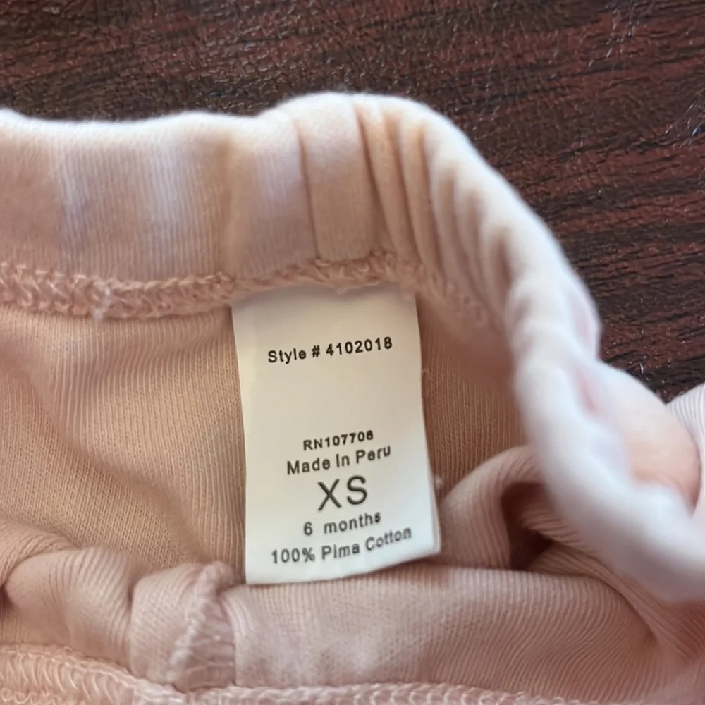 Tea Collection 3 piece pink/red set size 6 months